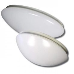 LEDR14 dimmable 14” round dome light molded from thermoplastic. 1809lm at 24W with 2 CCT options.